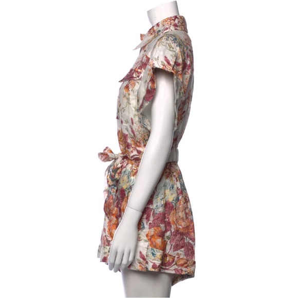 ZIMMERMANN
Pattie Belted Floral Linen Playsuit Size Zimmermann 2 - Picture 7 of 9